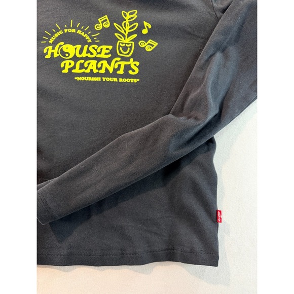 Levi's House Plants Graphic Long Sleeve Tee Black Small‎ Music Nature - Picture 4 of 8
